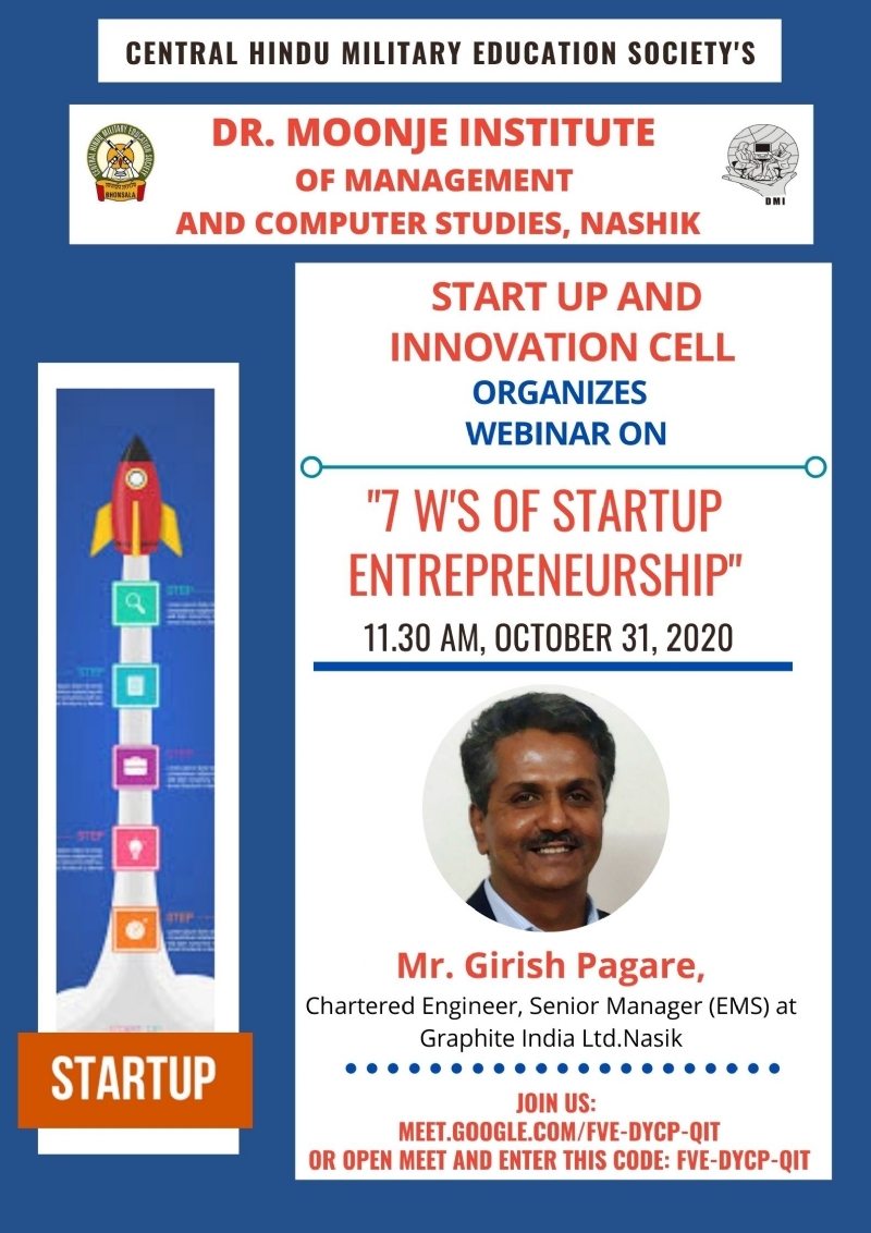 Webinar on 7 Ws of Startu