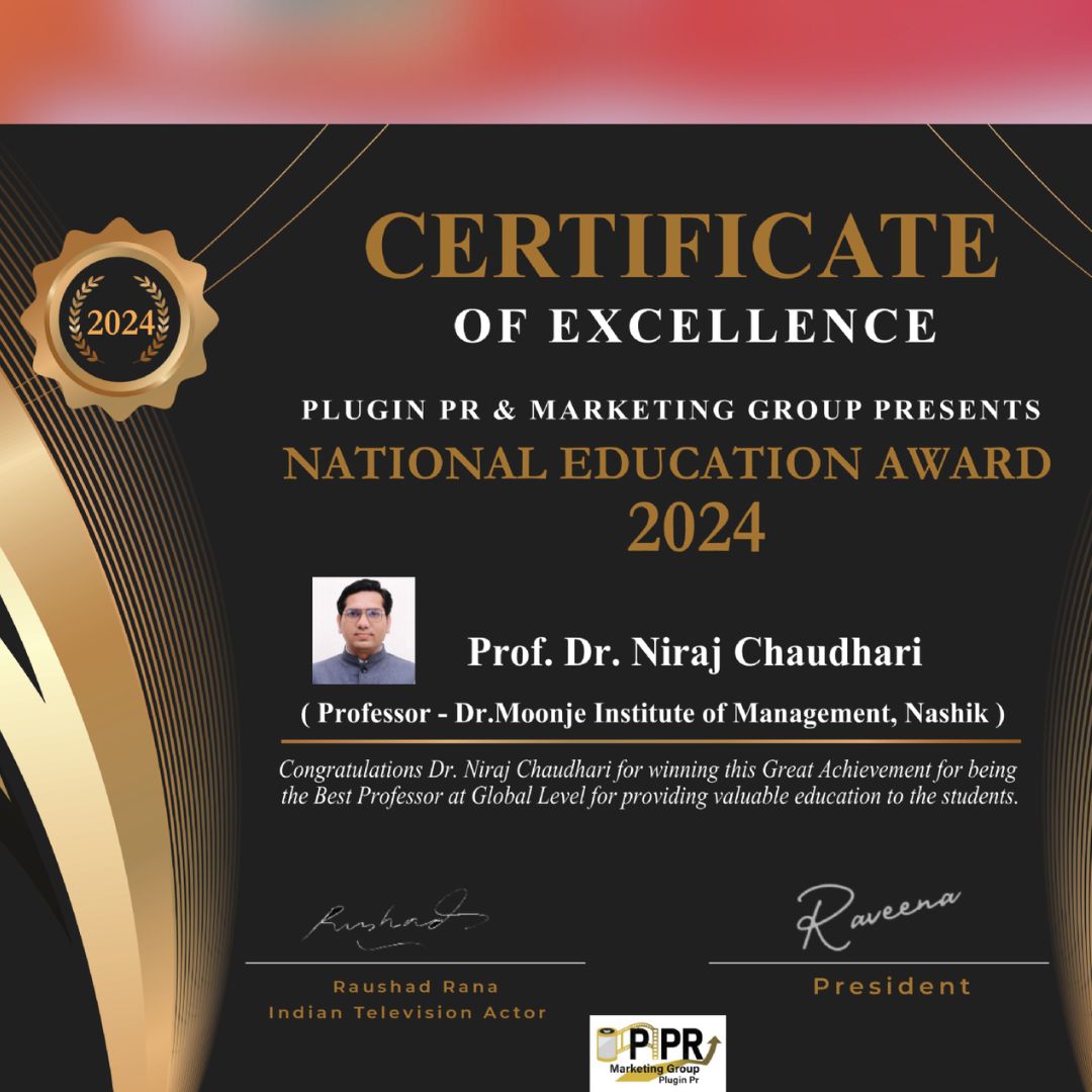 National Education Award - Dr. Niraj Chaudhari